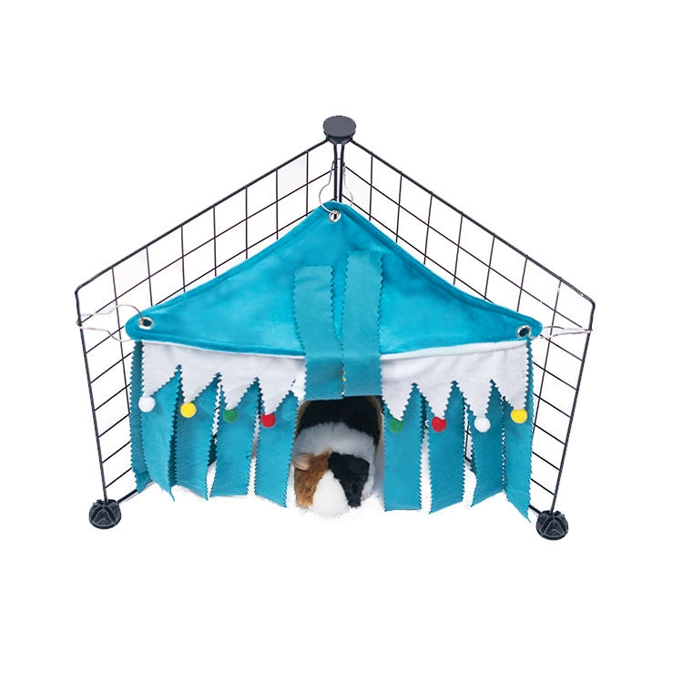 Squirrel Guinea Pig Tassel Corner Triangle Hammock Shelter Tent Net Red Style Totoro Honey Bag Hamster Hidden House