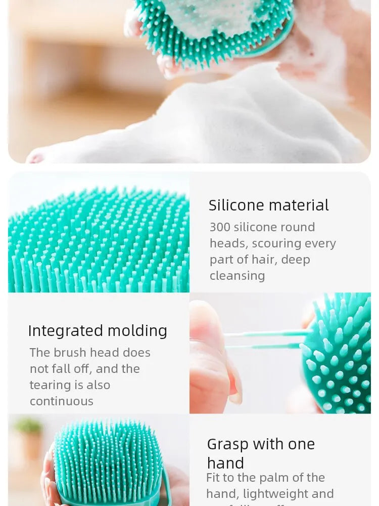 Bathing Brush Soft Silicone Massager Shower Gel Bathing