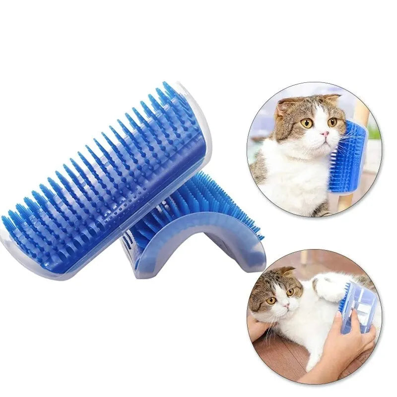 Cat Brush Massage Self Groomer Wall Catnip