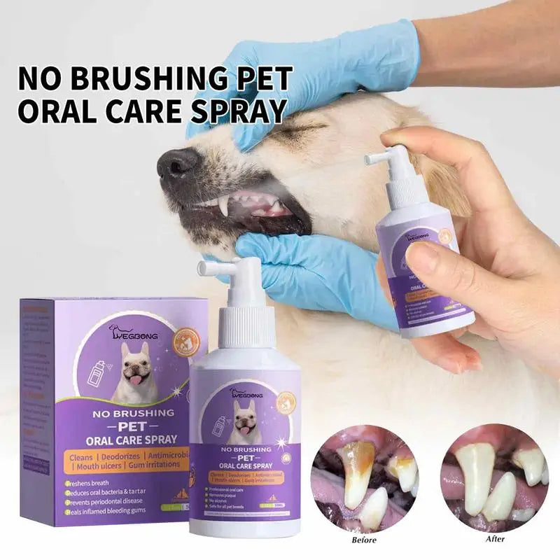 50ml Pet Oral Cleanse Spray Breath Teeth