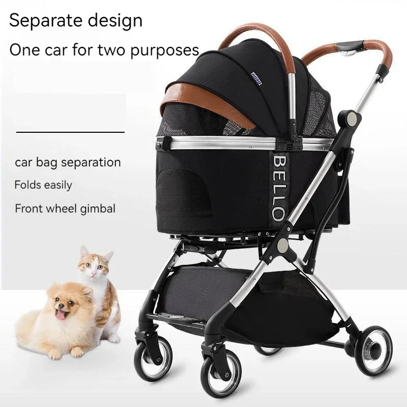 Puppy Trolley Small and Medium Pet Stroller 2024