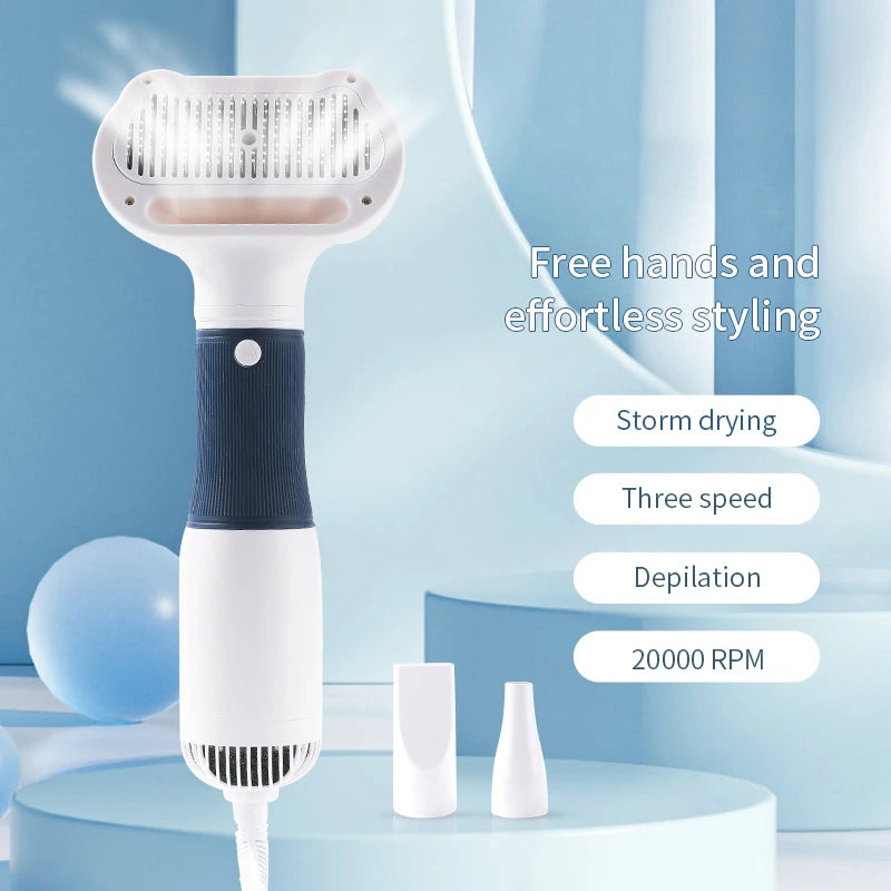 3 in1 Pet Quiet Hair Dryers and Comb Brush