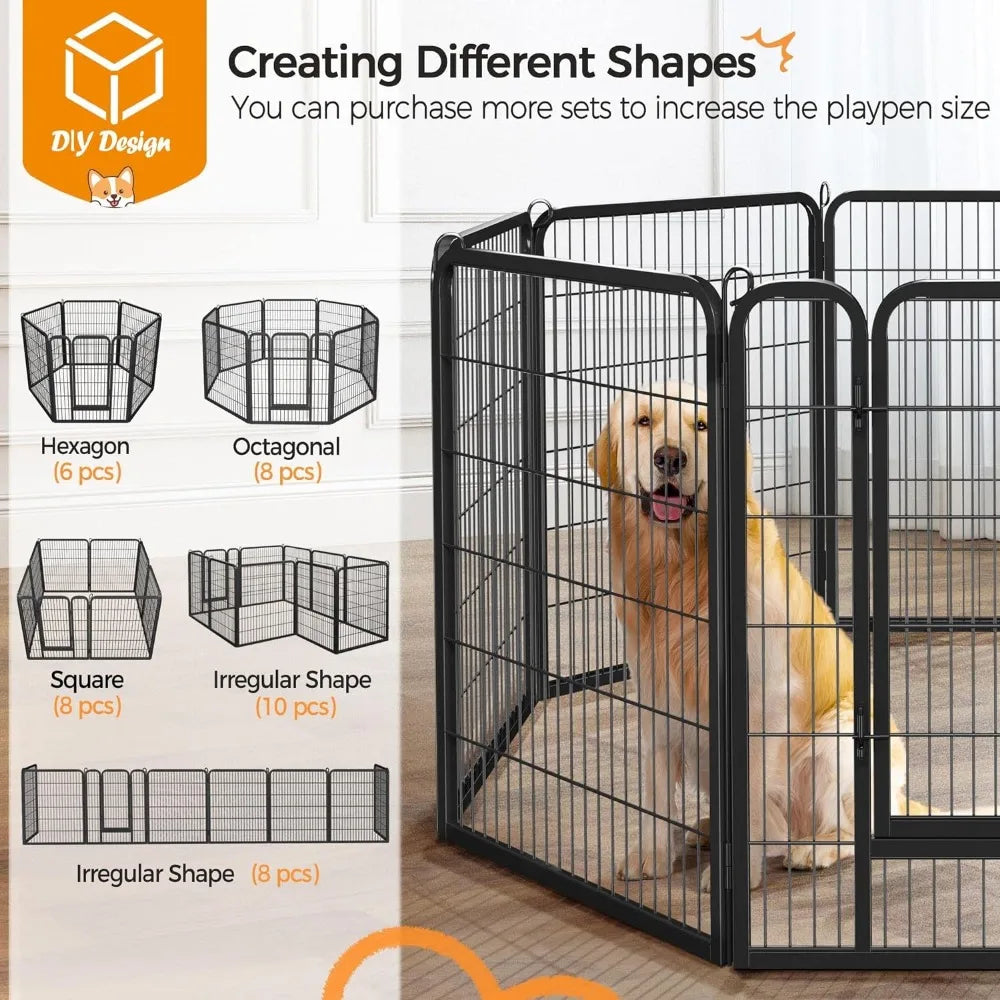 Dog Playpen 32 Panels 40 Inch Height Small Animals Pen