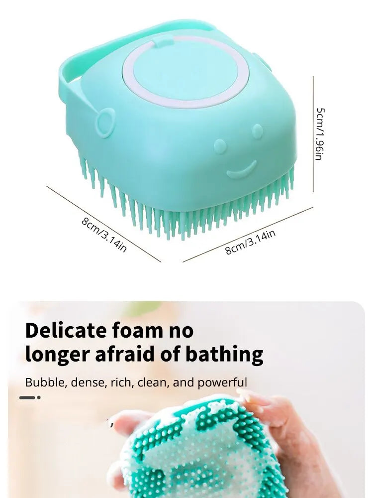 Bathing Brush Soft Silicone Massager Shower Gel Bathing