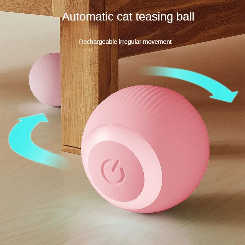 Automatic Moving Cats Toy Interactive Ball Rechargeable