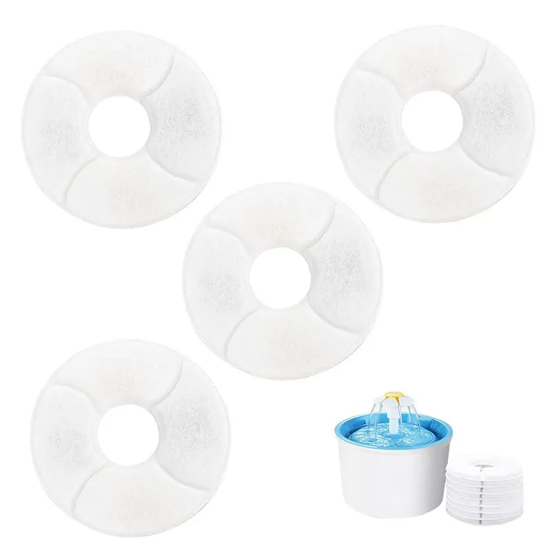 4Pack Replacement Carbon Filters for Cat Fountain