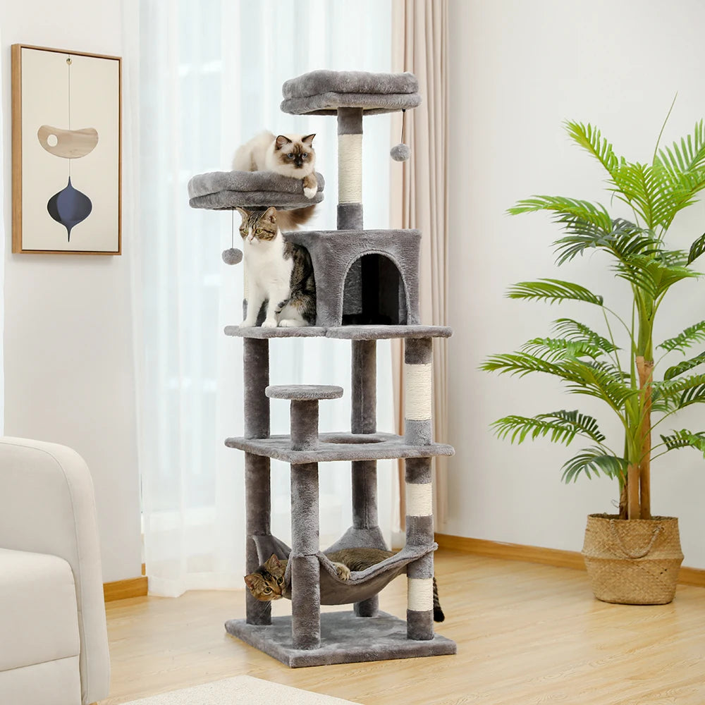 Multi-Layer Luxury Condo Tower with Ladder Scratching Post