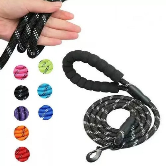 5ft Dog Leash Small & Medium Pet Leash Nylon Lead with Comfort Handle-