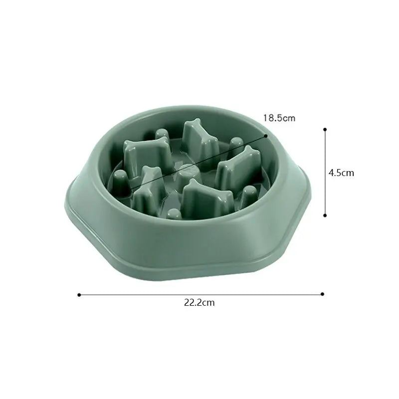 Dog Slow Food Plastic Bowl Anti-choking Feeder