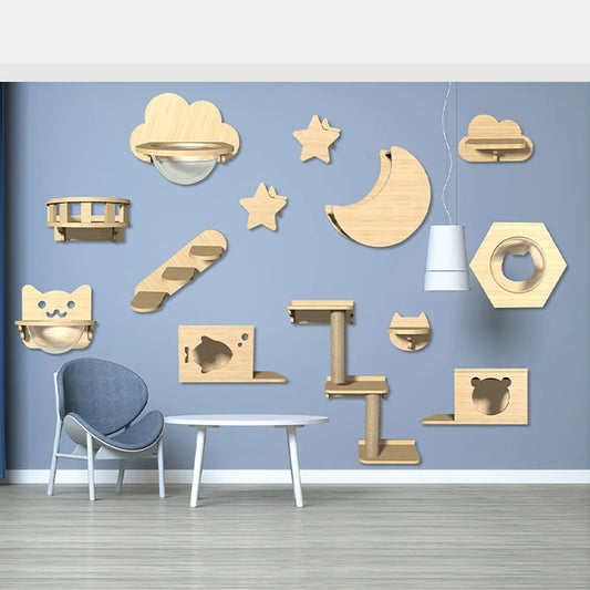 Wall Mounted Scratcher Beds and Furniture and Tower