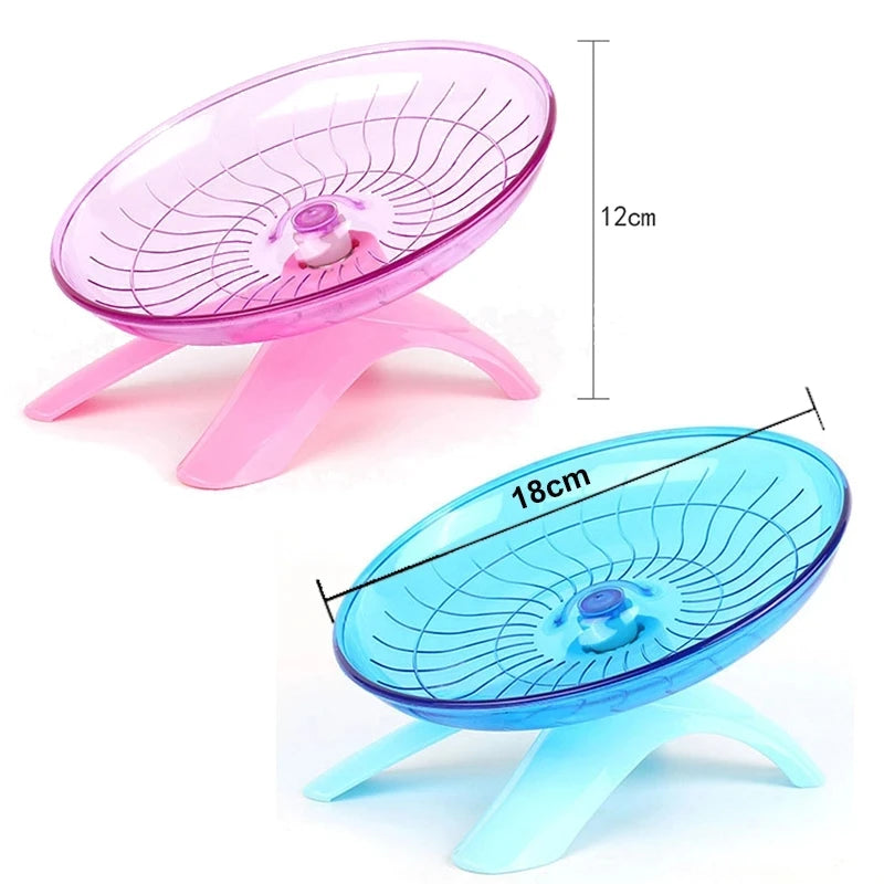 Pet Hamster Running Wheel Mute Flying Saucer Steel Axle