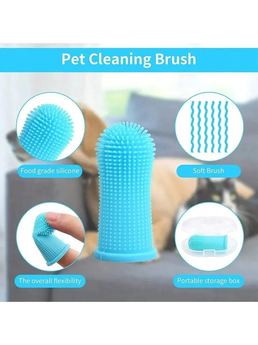 Pet Finger Toothbrush Cleaning Products for Cats and Dogs