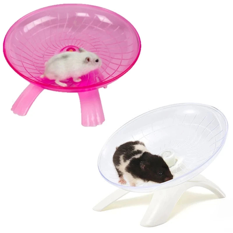 Pet Hamster Running Wheel Mute Flying Saucer Steel Axle