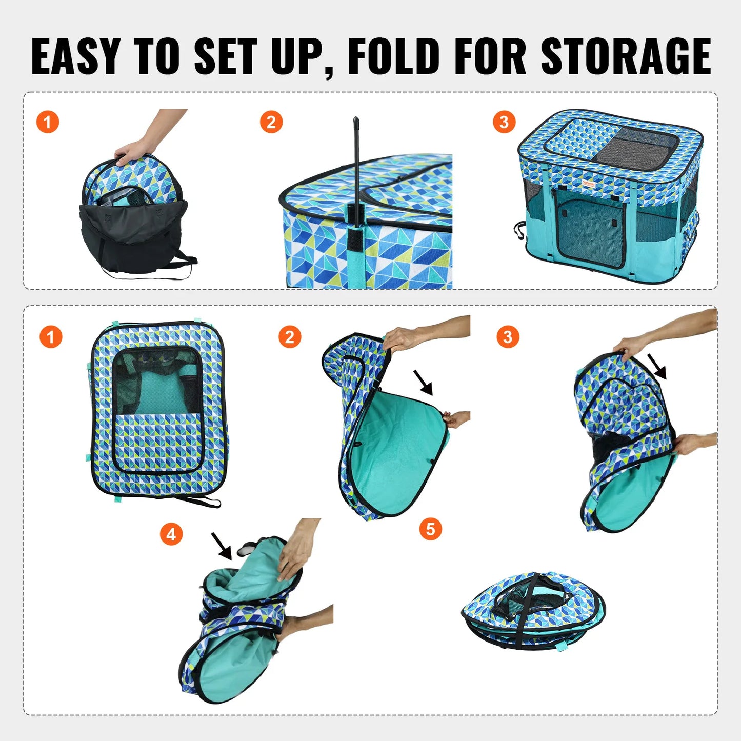 Waterproof Portable Foldable Pet Travel Crate