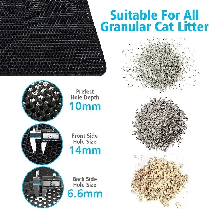 Cat Litter Mat Pet Toilet Waterproof Double Layer Box Mat