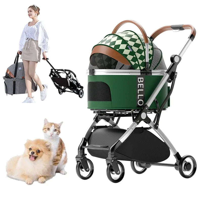 Puppy Trolley Small and Medium Pet Stroller 2024