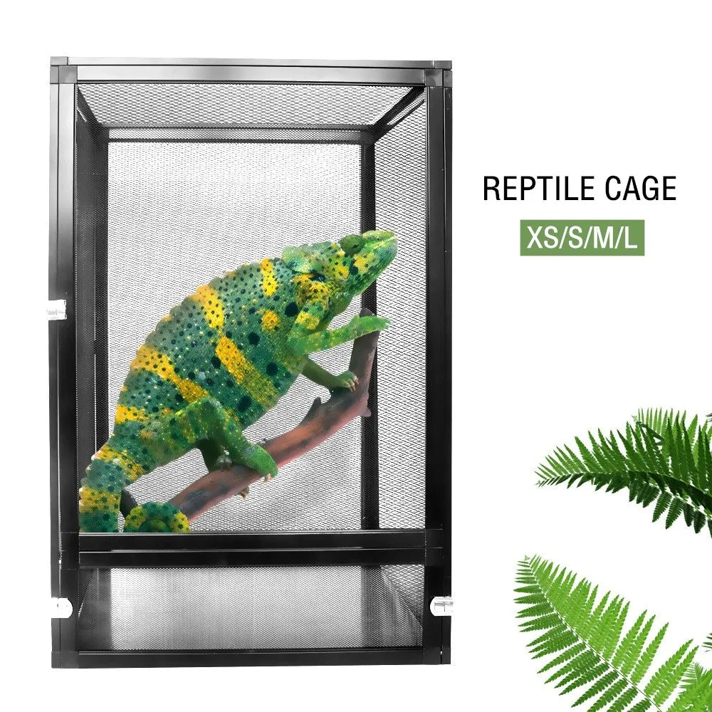 Reptile Terrarium Habitat Tank Aluminium Air Screen Cage