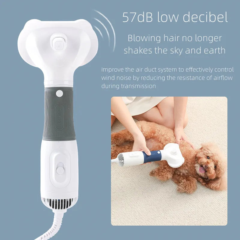 3 in1 Pet Quiet Hair Dryers and Comb Brush