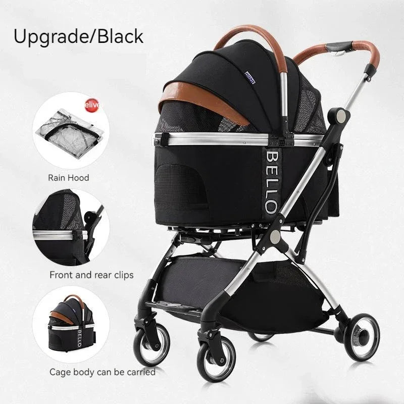 Puppy Trolley Small and Medium Pet Stroller 2024