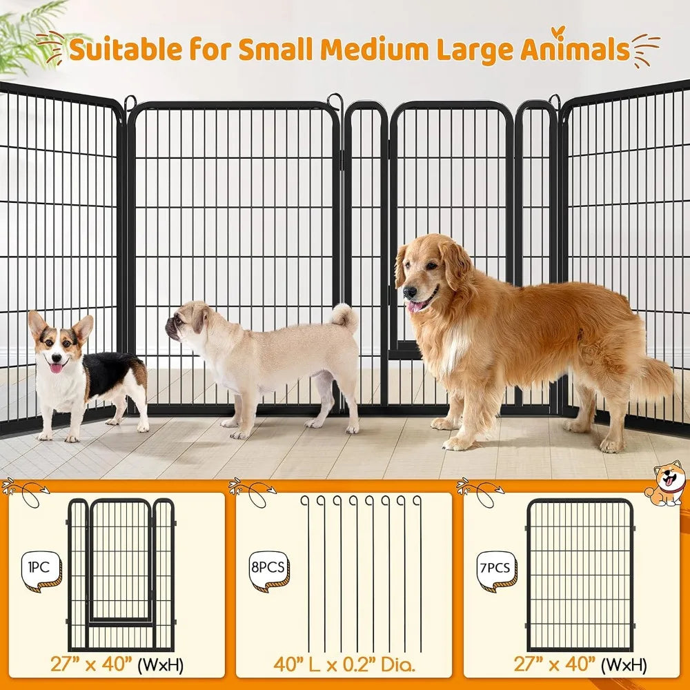 Dog Playpen 32 Panels 40 Inch Height Small Animals Pen