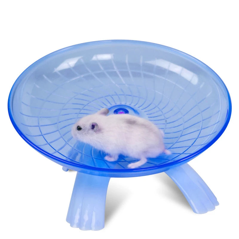 Pet Hamster Running Wheel Mute Flying Saucer Steel Axle