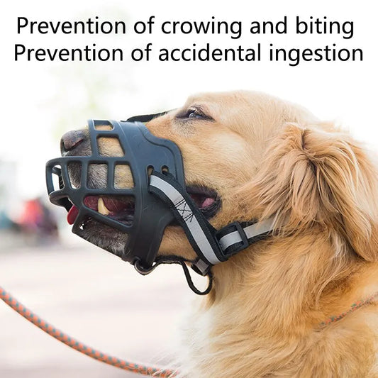 Dog Breathable Muzzle Guard Against Biting And Barking