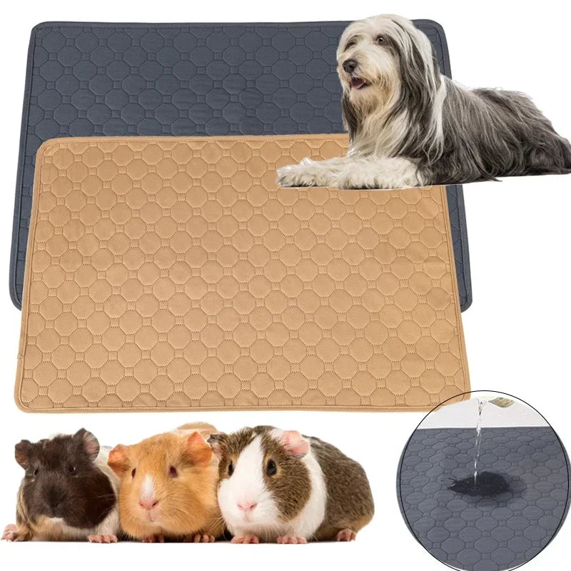 Guinea Pig Cage/Bed Lining Washable Pad Reusable and Non slip