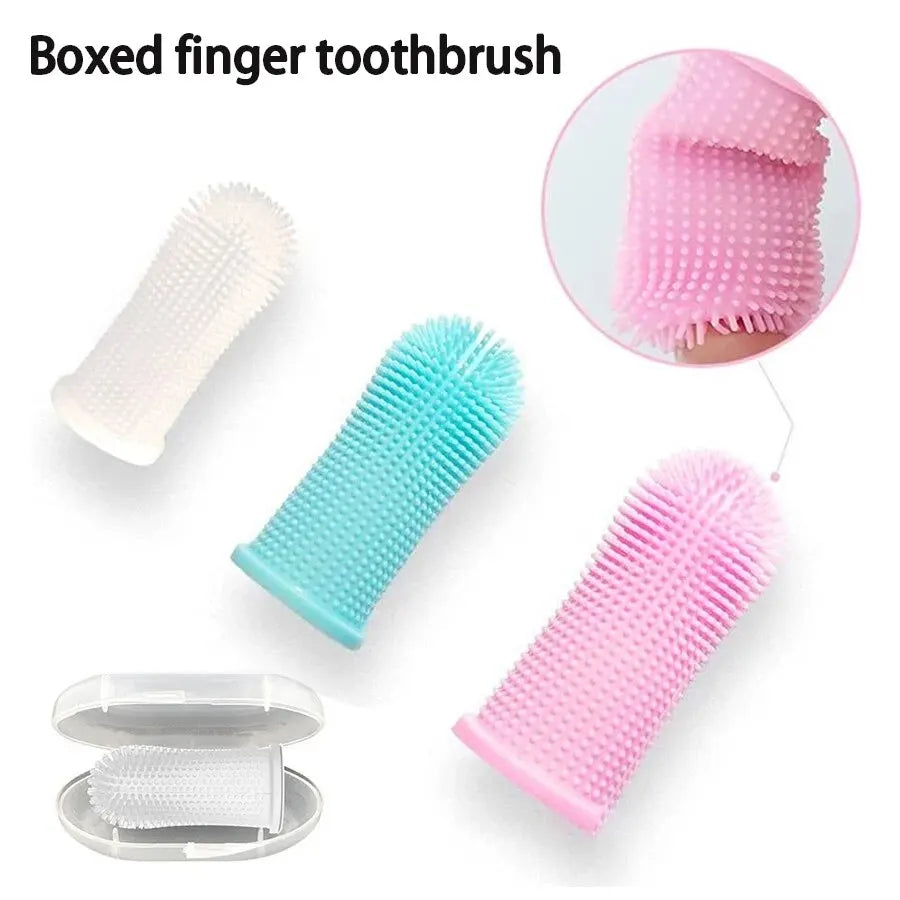 Pet Finger Toothbrush Cleaning Products for Cats and Dogs