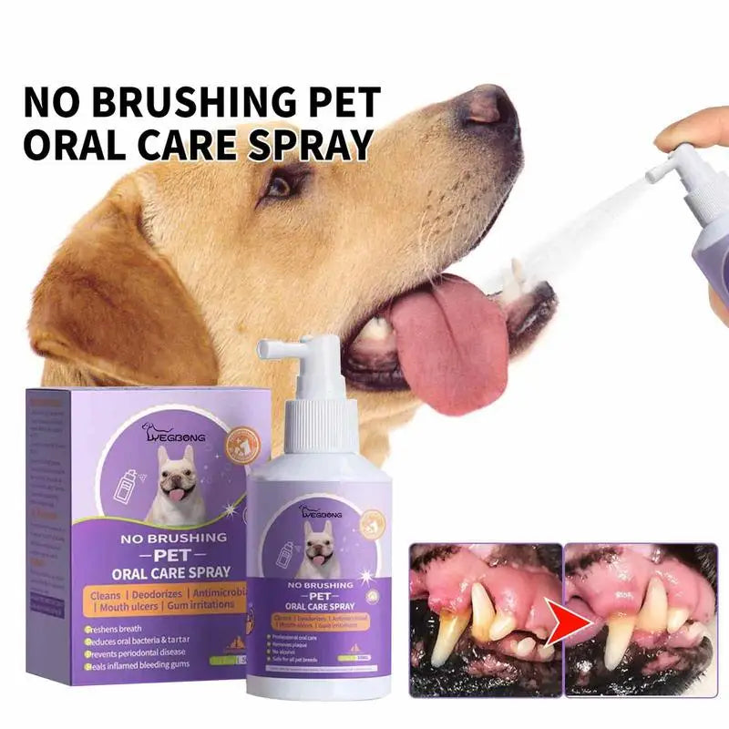 50ml Pet Oral Cleanse Spray Breath Teeth