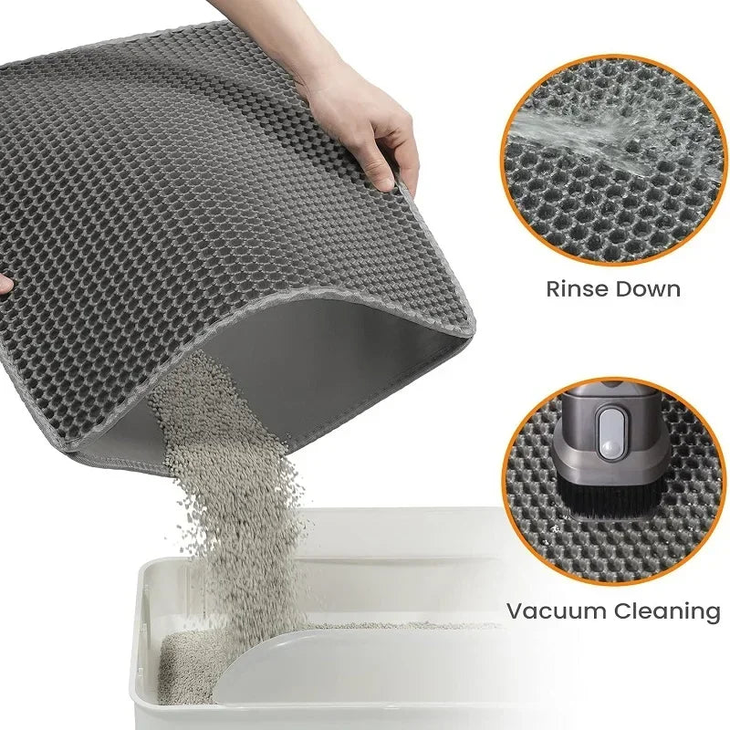 Cat Litter Mat Pet Toilet Waterproof Double Layer Box Mat