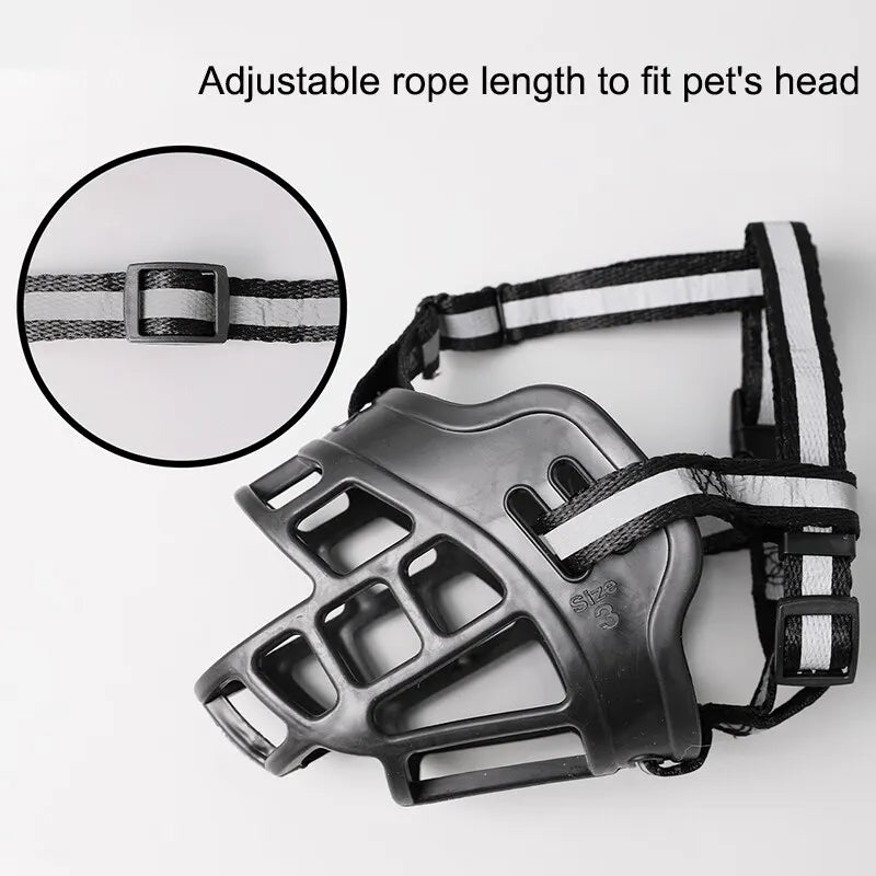 Dog Breathable Muzzle Guard Against Biting And Barking