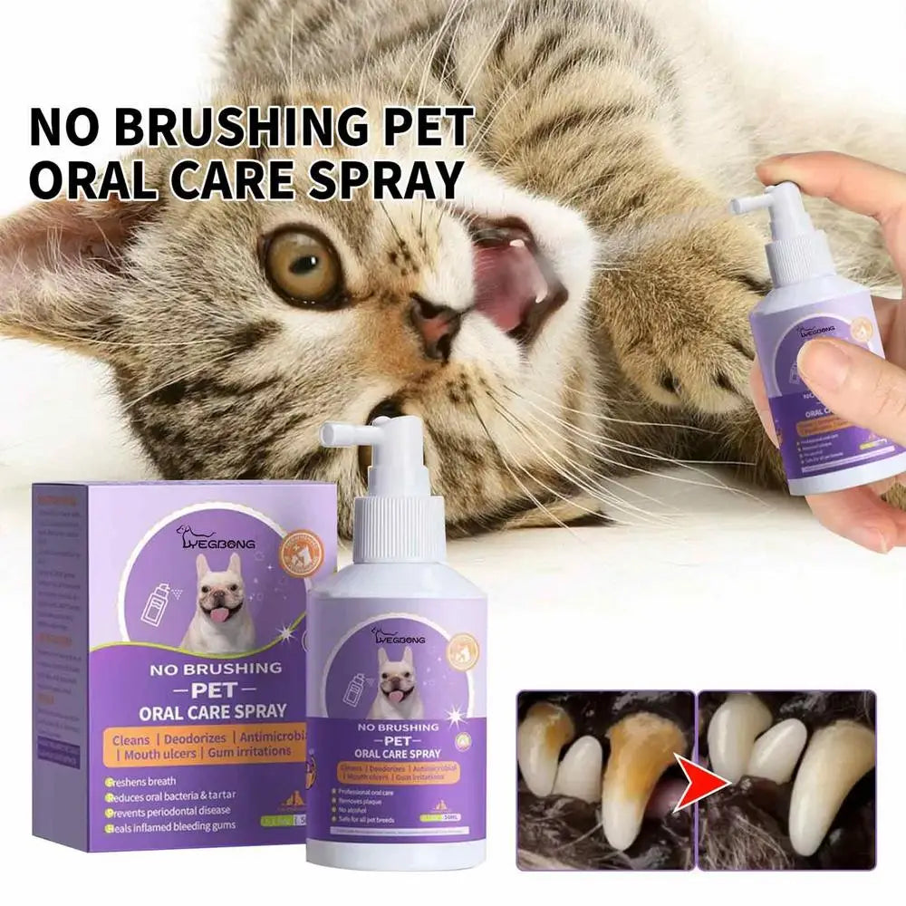 50ml Pet Oral Cleanse Spray Breath Teeth