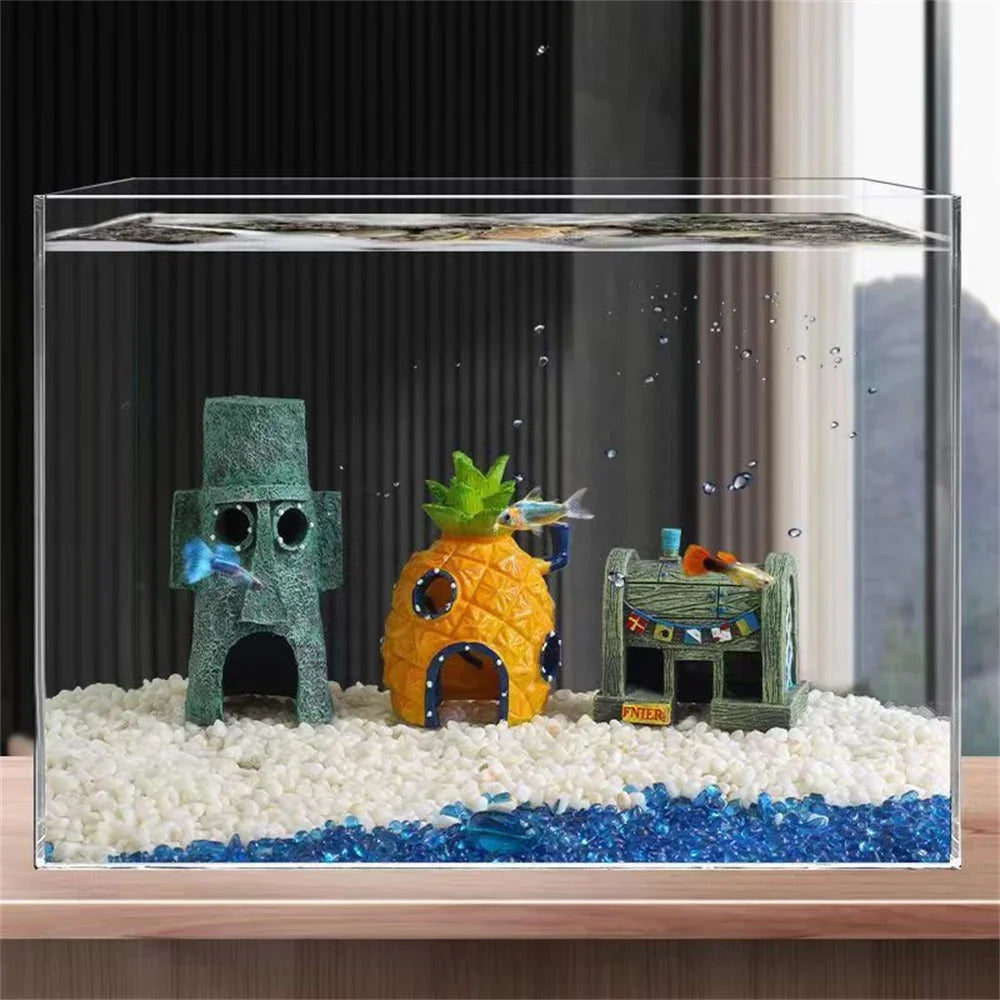 Simulation  Resin Fish Tank Decoration Cartoon Fish Tank Decor